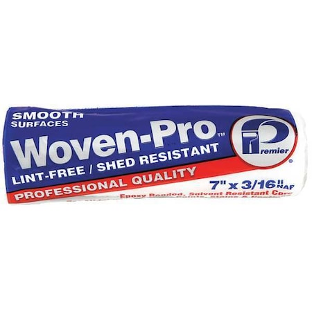 Premier 7" Paint Roller Cover, 3/16" Nap, Woven Fabric 741
