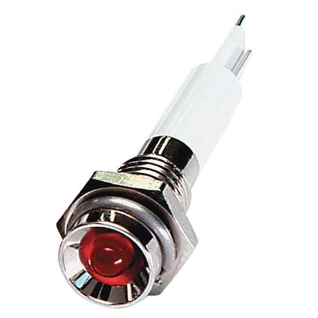 Zoro Select Protrude Indicator Light, Red, 12VDC 24M026