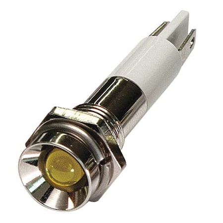 Zoro Select Protrude Indicator Light, Yellow, 24VDC 24M055