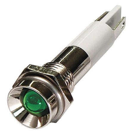 ZORO SELECT Protrude Indicator Light, Green, 120VAC 24M059