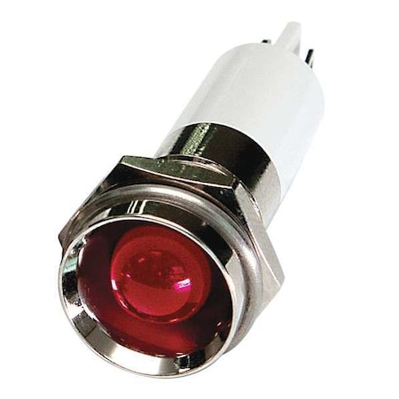 ZORO SELECT Protrude Indicator Light, Red, 12VDC 24M118