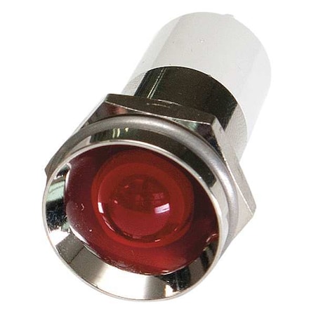 ZORO SELECT Protrude Indicator Light, Red, 24VDC 24M157