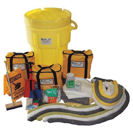 Enpac Spill Kit, 95 gal Capacity, Drum, Yellow, 14 13-SHT95