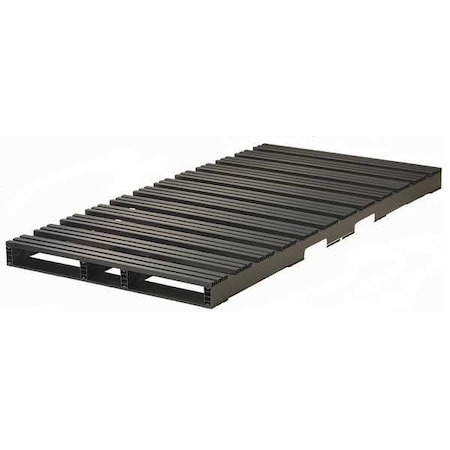 Zoro Select Recycled Rigid PVC Pallet, 96 in L, 48 in W, 5 in H, 3,000 lb Dynamic 05000191