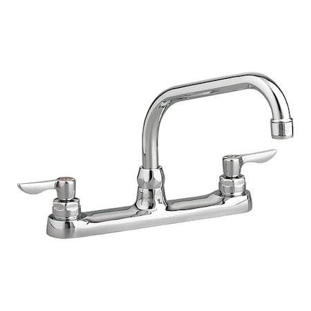 American Standard Straight Kitchen Faucet, Manual, 8" Mount, 3 Hole 6408170.002