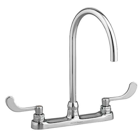 American Standard Gooseneck Kitchen/Bathroom Faucet, Manual, 8" Mount, 3 Hole 6409180.002