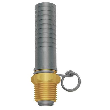 Sani-Lav Swivel Hose Adapter, 1/2 In, Brass N22