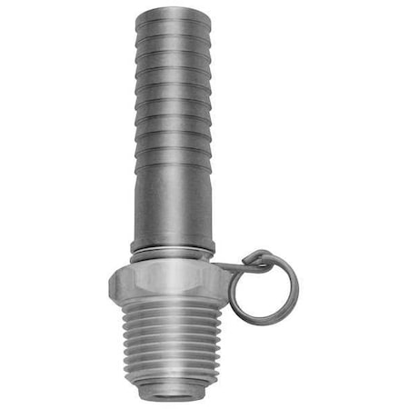 Sani-Lav Swivel Hose Adapter, 1/2 In., Stain. Steel N22S