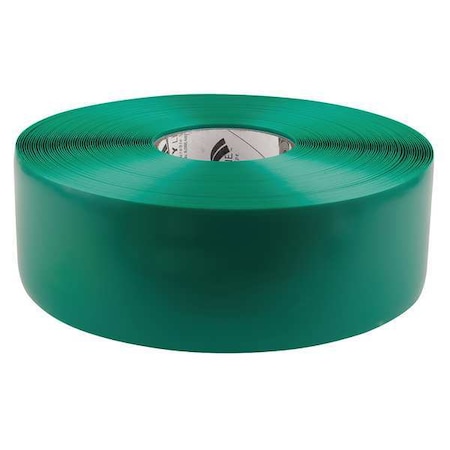Mighty Line Floor Marking Tape, Vinyl, No Legend, Green, 3 in W., 50 mil Thickness 3RG