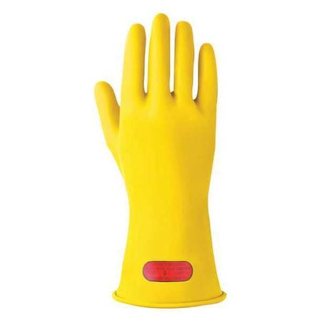 Ansell Electrical-Insulating Gloves, 1,000V AC, 1,500V DC, Rubber, 11" Length, Yellow, Size 10 CLASS 0 Y 11