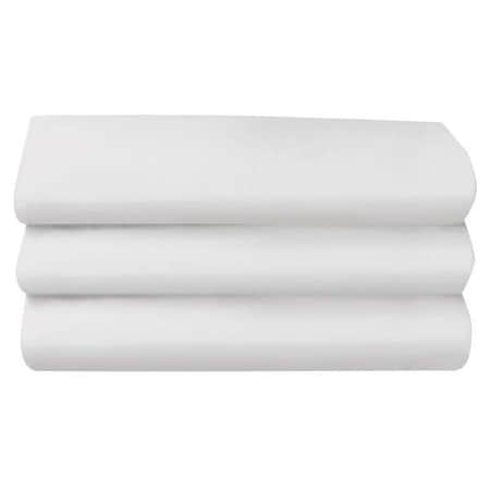 Foundations CozyFit Cot Sheets, Standard Size, White, 12PK CS-SS-WH-12