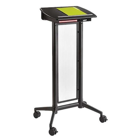 Safco Lectern, Steel/Polycarbonate, Black 8912BL