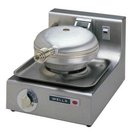 Wells Manufacturing Waffle Baker, Single, 900 Watt WB-1E