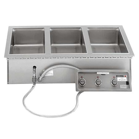 Wells Manufacturing Built-in Food Warmer, Triple Well MOD300TDM