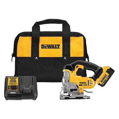 Dewalt Jigsaw 20V MAX, Cordless, 4 Position Kit DCS331M1