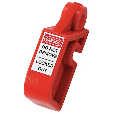 Brady Circuit Breaker Lockout, Red, Nylon Plastic with ZP Metal Slotted Set Screw, 1 Max. No. of Padlocks 873367