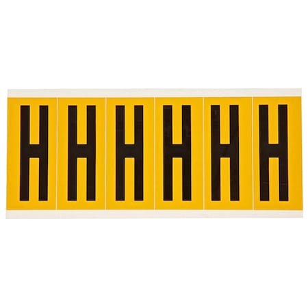 Brady LetterLabel, Vinyl, 3-1/2inH, 1-1/2inW 1550-H