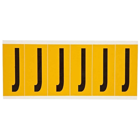 Brady LetterLabel, Vinyl, 3-1/2inH, 1-1/2inW 1550-J