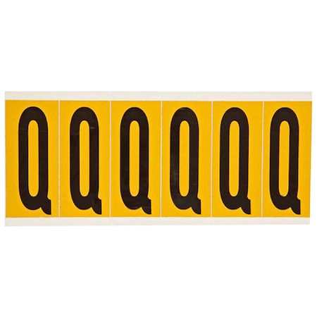 Brady LetterLabel, Vinyl, 3-1/2inH, 1-1/2inW 1550-Q