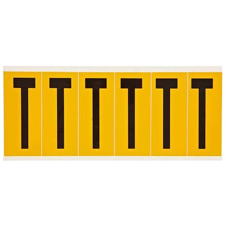Brady LetterLabel, Vinyl, 3-1/2inH, 1-1/2inW 1550-T