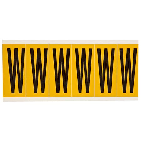 Brady LetterLabel, Vinyl, 3-1/2inH, 1-1/2inW 1550-W