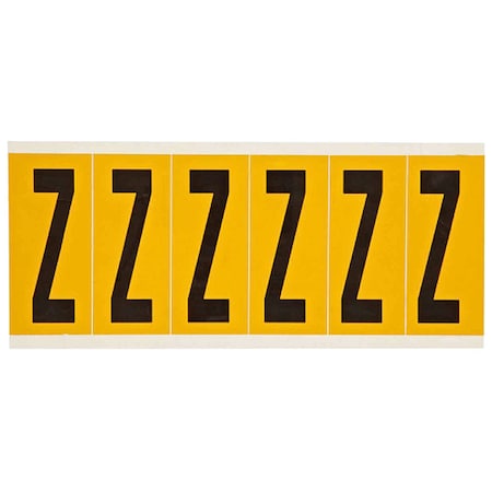 Brady LetterLabel, Vinyl, 3-1/2inH, 1-1/2inW 1550-Z