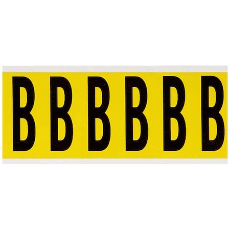 Brady LetterLabel, Vinyl, 3-1/2inH, 1-1/2inW 3450-B