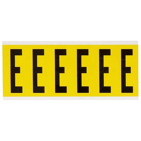 Brady LetterLabel, Vinyl, 3-1/2inH, 1-1/2inW 3450-E