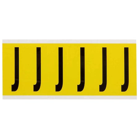 Brady LetterLabel, Vinyl, 3-1/2inH, 1-1/2inW 3450-J