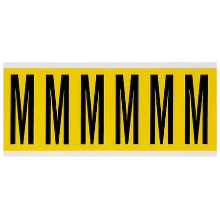 Brady LetterLabel, Vinyl, 3-1/2inH, 1-1/2inW 3450-M