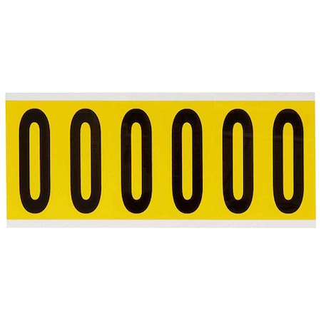 Brady LetterLabel, Vinyl, 3-1/2inH, 1-1/2inW 3450-O