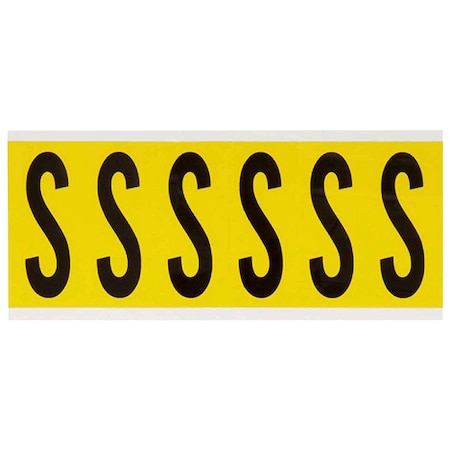 Brady LetterLabel, Vinyl, 3-1/2inH, 1-1/2inW 3450-S