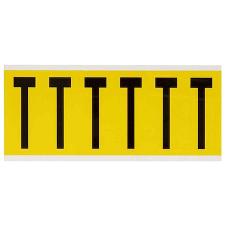 Brady LetterLabel, Vinyl, 3-1/2inH, 1-1/2inW 3450-T