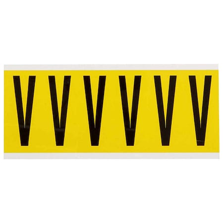 Brady LetterLabel, Vinyl, 3-1/2inH, 1-1/2inW 3450-V