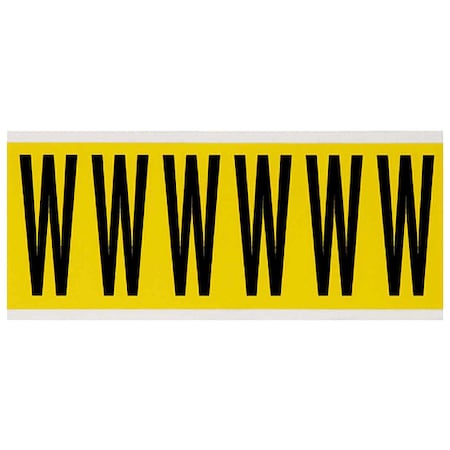 Brady LetterLabel, Vinyl, 3-1/2inH, 1-1/2inW 3450-W