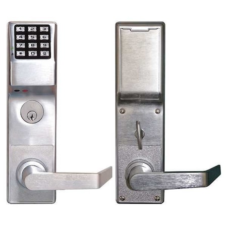 Trilogy Electronic Lock, Brushed Chrome, 12 Button DL4500DBR US26D