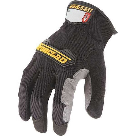 Ironclad Performance Wear Workforce Mechanics Gloves, Synthetic Leather Palm, Nylon Back, L, Black WFG-04-L