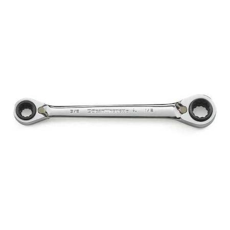 Gearwrench QuadBox™ 12 Point REVRatcheting Wrench 5/16" x 3/8" & 7/16" x 1/2" 85201