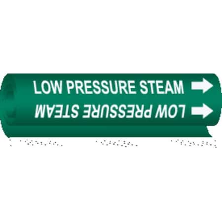 Brady Pipe Marker, Low Pressure Steam, 5839-I 5839-I