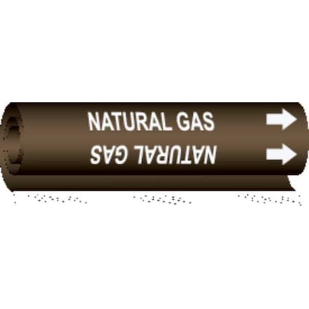 Brady Pipe Marker, Natural Gas, 5841-I 5841-I