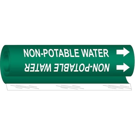 Brady Pipe Marker, Non-Potable Water, 5843-I 5843-I