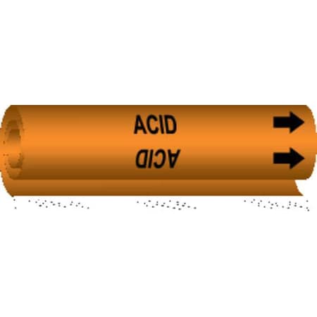 Brady Pipe Marker, Acid, 5796-I 5796-I