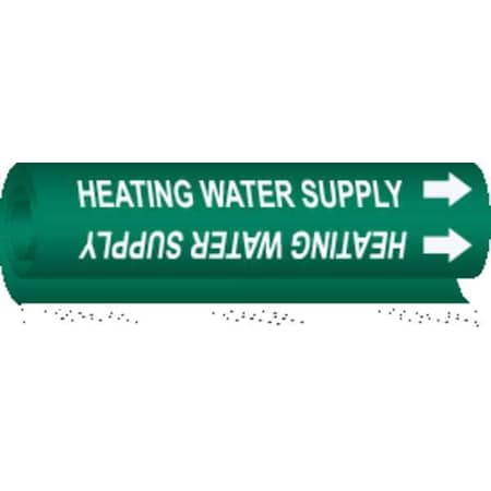 Brady Pipe Marker, Heating Water Supply, 5826-I 5826-I