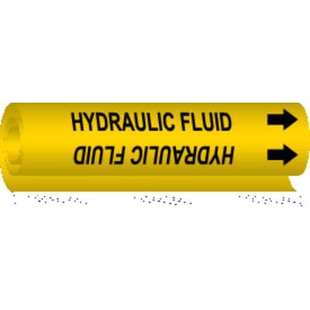 Brady Pipe Marker, Hydraulic Fluid, 5710-I 5710-I