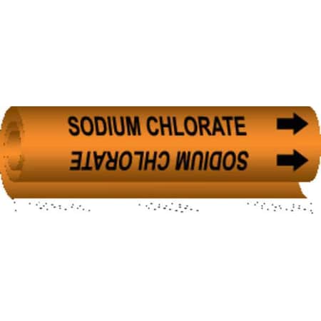 Brady Pipe Marker, Sodium Hypochlorite, 5848-I 5848-I