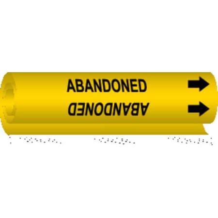 Brady Pipe Marker, Abandoned, 5622-II 5622-II