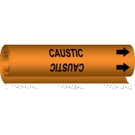 Brady Pipe Marker, Caustic Soda, 5807-I 5807-I