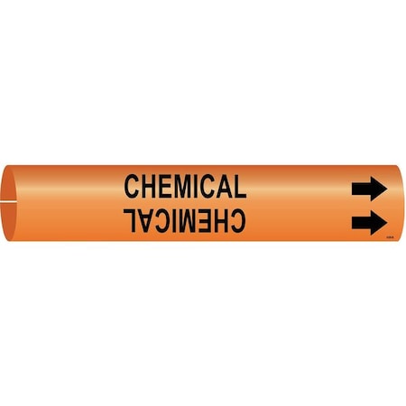 Brady Pipe Marker, Chemical, 4309-B 4309-B