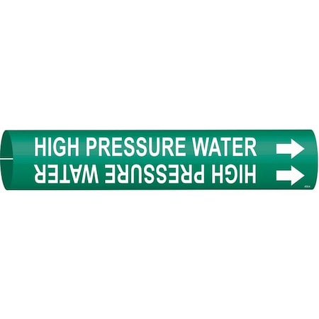 Brady Pipe Marker, High Pressure Water, 4332-A 4332-A