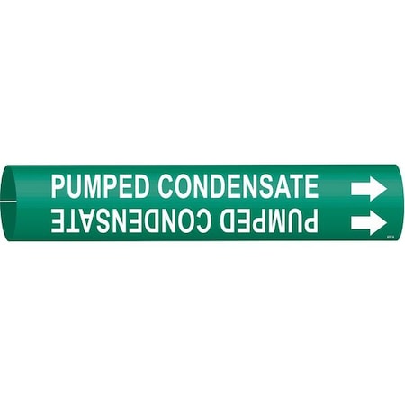 Brady Pipe Marker, Pumped Condensate, 4357-C 4357-C